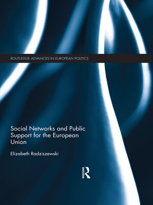 cover image of Social Networks and Public Support for the European Union